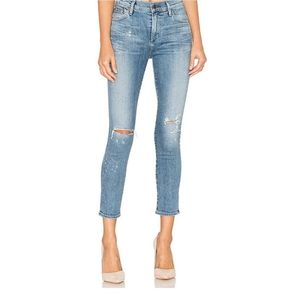 Citizens of Humanity High Rise Distressed Skinny Jeans